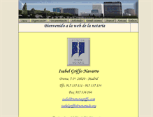 Tablet Screenshot of notariagriffo.com